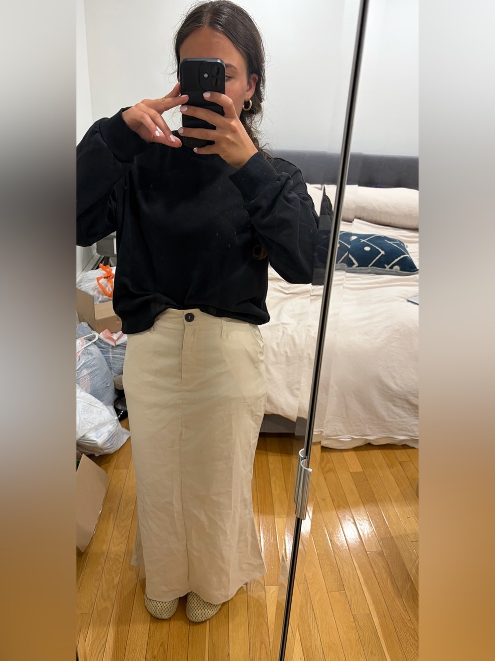 SHEIN Beige  Skirt
